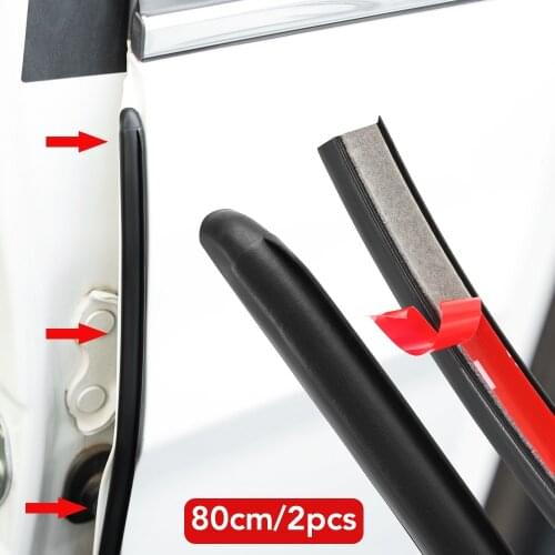 2PCS Car Door Rubber Seal Strip Filler for Hyundai Tucson Creta ix25 ix35 i20 i30 HB20 Elantra Verna Mistra