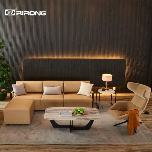 Modern Design, elegant couch style Living Room Hotel Home Office furniture leather Sofa Coffee table set Single sofa