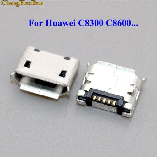 10pcs 5 pin Micro USB jack connector socket charging port for Huawei C8300 C8600 C8500 C8600 U8150 U8800 T8300 ZTE R518 N600