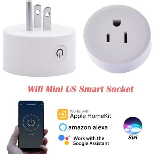 10A Wireless Wifi Smart Socket US Plug for Dohome APP Timer Power Save Automation Compatible with Alexa Google Home Xiaomi Siri