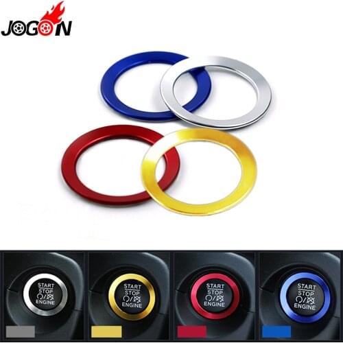 For Jeep Compass MP/552 2018 Cherokee KL 2014-2018 Renegade RU 2015-2018 Car Start Stop Engine Button Ring Cover Trim Sticker