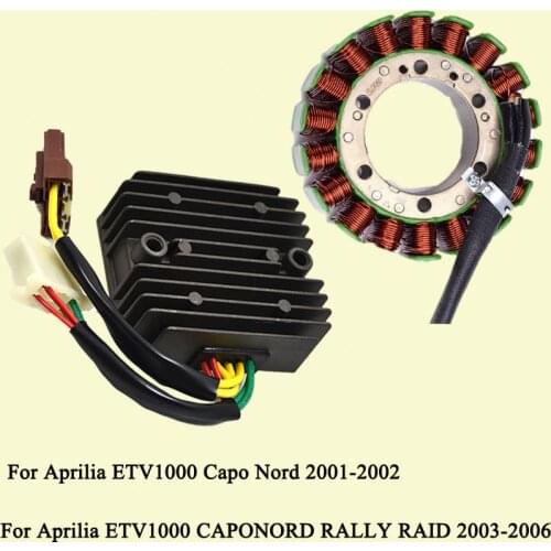 Stator Coil+Voltage Regulator Rectifier For Aprilia ETV1000 Capo Nord 2001-2002 ETV1000 ETV 1000 CAPONORD RALLY RAID 2003-2006
