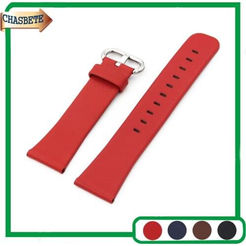 Leather Watch Band for Fossil Watchband 22mm 24mm Men Women Belt Wrist Strap Loop Bracelet Black Brown Blue Red + Pin + Tool