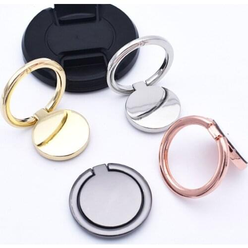Metal Round Ring Bracket Custom Ring Buckle Mobile Phone 360 Degree Rotating Desktop Magnetic Phone Holder