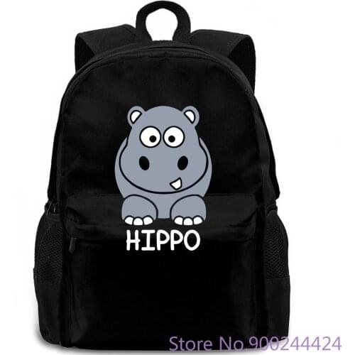 Cute Little Hippo I Love Hippopotamus Slim For Lady Fashion WomenS Discount Girl s backpack