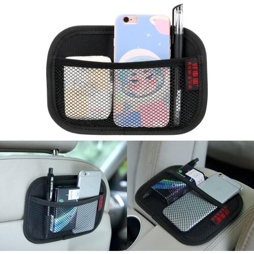 Multi-use Car Seat Back Organizer Oxford Fabric Stowing Tidying Car Storage Net Bag Automotive Pocket Car Accessories