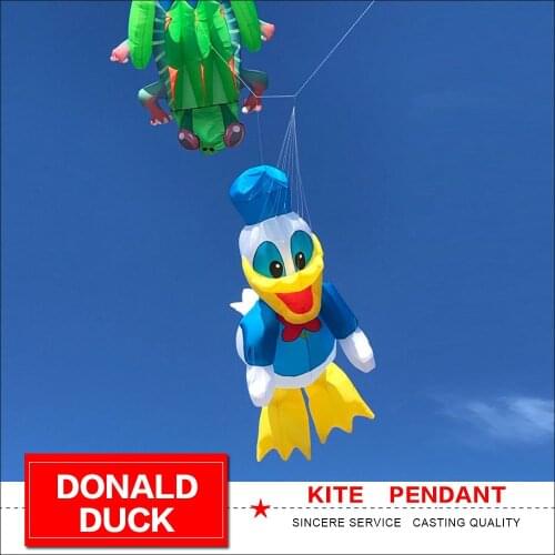 Duck cartoon soft inflatable kite pendant for audlts outdoor fun large kite line laundry for free shipping