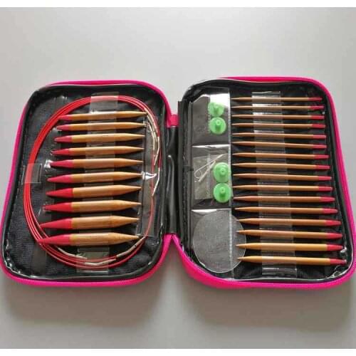 13 Pairs Weaving Tools Set Detachable Rope Changing Ring Needle Carbonized Bamboo Ring Needle Sewing Tools Sewing Accessories