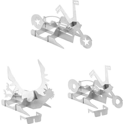 Portable Chicken Stand Beer American Motorcycle Bbq Stainless Steel Rack With Glasses Indoor Outdoor Use Camping Accesorios