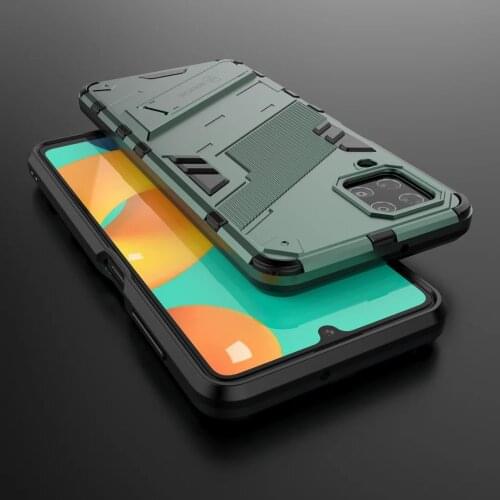 Shockproof Armor Rugged TPU Bumper Funda Cover For Samsung Galaxy M 32 M32 M325F M325 6.4 Inch Case PC Stand Coque Shell Housing