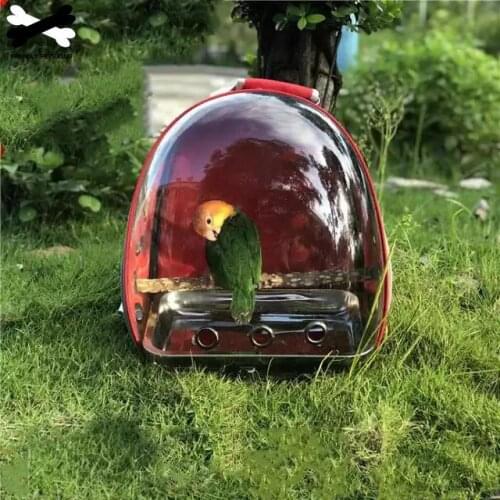 Space Capsule Transparent Backpack Breathable 360 Degree Sightseeing Pet Bird Carrier OutingTravel Bag 23