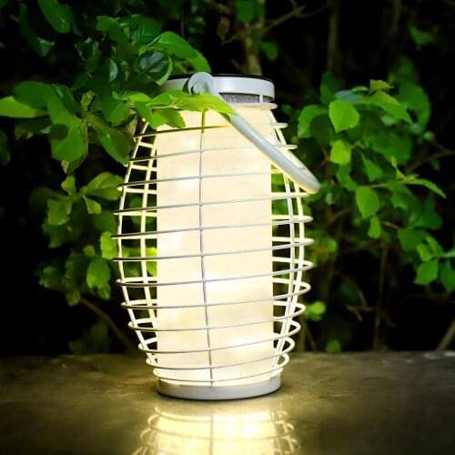 Retro Solar Lantern Hollow Hanging Led Solar Lights Outdoor Iron Solar Powered Waterproof Landscape Lamp for Garden Yard