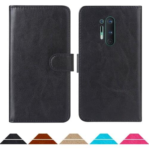 Luxury Wallet Case For OnePlus 8 Pro PU Leather Retro Flip Cover Magnetic Fashion Cases Strap