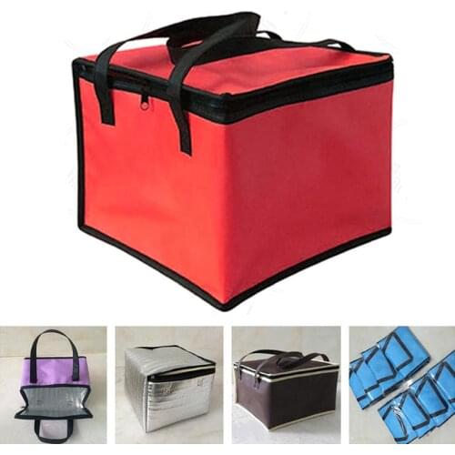 Picnic Cooler Bag Beach Solid Color Useful Big Capacity Foldable Ice Pack With 6-Inch Insulation Bag Lunch Bag Food Case 1PCS