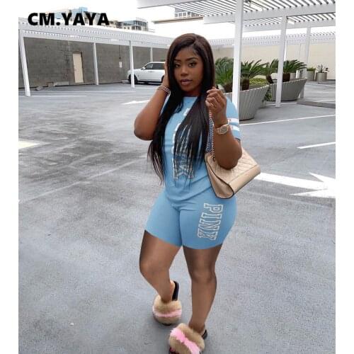 Summer Classic Womens Set Sport Fashion Tracksuit O-neck T-shirt and Short Matching Two Piece Set Active Sweatsuit Outfits