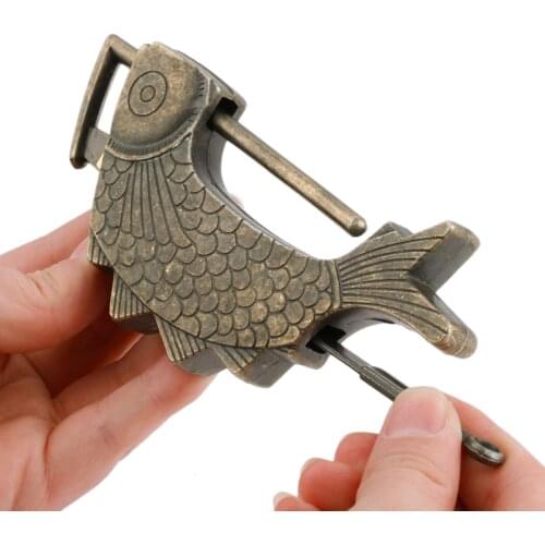 1pc Wooden Box Padlock 117*15*56mm for Suitcase Drawer Cabinet Hardware Accessories