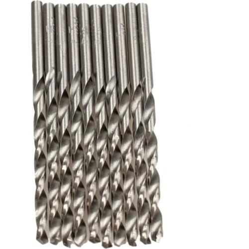 10PCS 3mm Micro Straight shank High Speed Steel Twist Drilling Auger Bit Electrical Drill Suitable for Wood Aluminum
