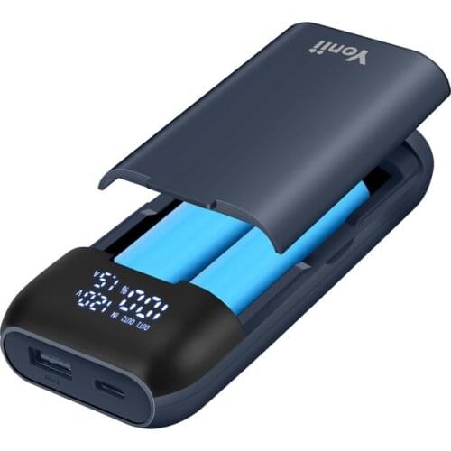 18W Quick Charge 18650 Battery Charge Case USB Type C Power Bank Shell for 18650 21700 20700 Lithium Battery Charger Box