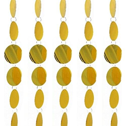 5pcs PVC sequins curtain upholstery Wedding party plastic curtain golden sequins home christmas decoration curtain