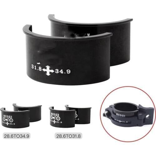 MTB Bicycle Accessories Cycling Parts 28.6/31.8/34.9mm Reducing Spacer Bike Front Gear Clamp Adapter Conversion Shim