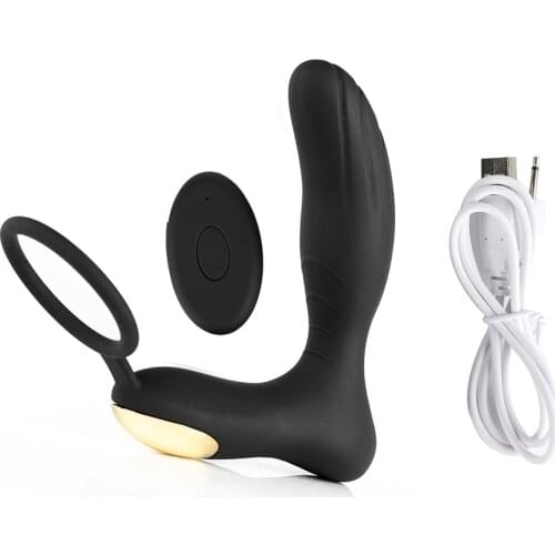 Anal plug Male Vibrating Prostate Massager Sex Toys 2 Powerful Motors 10 Stimulation Patterns Wireless Remote Control Anal toy