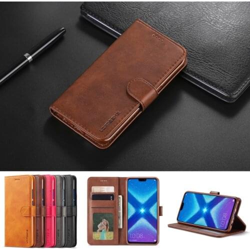 Leather Flip Case For Huawei Honor 8X Case Wallet Card Holder Coque Honor 8X 2018 Cover Fundas Phone Case Book