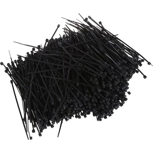 Best price 1000 Pcs Black nylon Cable Zip Tie Fasten Wrap 95mm x 2mm