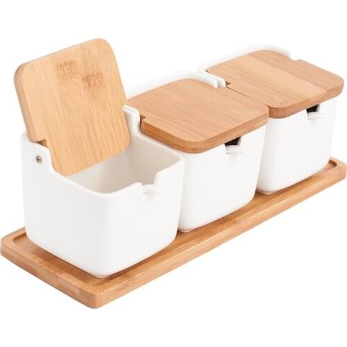 Creative Japanese-style clamshell ceramic seasoning jar/salt pepper bottle flavoring tool seasoning jar kitchen supplies