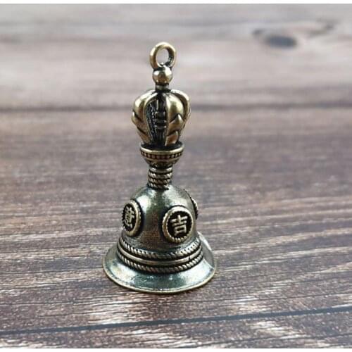 Brass Handicraft Die-casting Drop Magic Bell Key Car Button Wind Bell Tibetan Bronze Bell Creative Gift Home Decoration Pendant