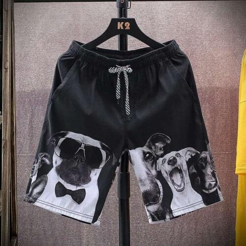 Plus Size Mens 2021 Summer Fashion Beach Pants Five-point Shorts Loose Fashions Printing Hot Sale Comfortable for Men