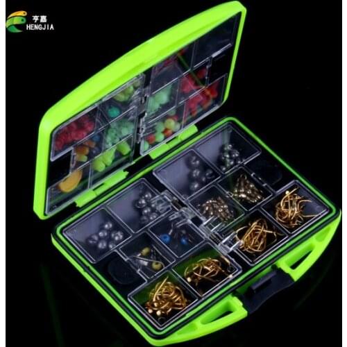 HENGJIA lure set Rock Fishing Accessories Box Surf Casting fishing tackle box Swivel Jig Hooks fishing tools set