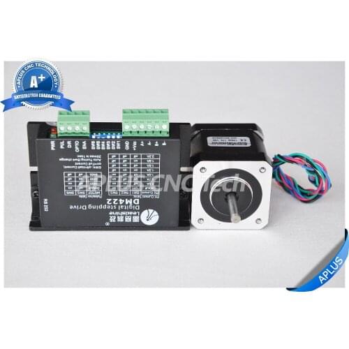 NEMA 17 Stepper Motor (73.5oz-in/48mm/2.3A) + Stepper Motor Driver DM422