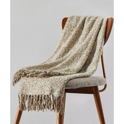 Nordic Knitted Blanket Sofa Bed Decorative Office Lunch Break Woven Blanket Beach Blanket Tassel Air Conditioning Blanket