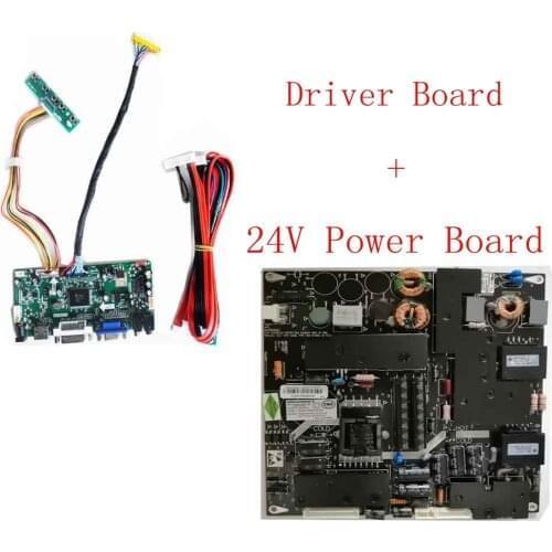 New HDMI+VGA+DVI+Audio Monitor Kit For LM240WU2(SL)(B2) LM240WU2-SLB2 1920x1200 30Pins LCD LED Screen Panel Control Driver Board