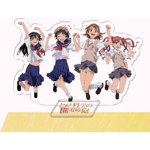 A Certain Scientific Railgun Anime Figure Misaka Mikoto Shirai Action Figures Acrylic Stand Model Toy DIY Decoration Anime Gifts