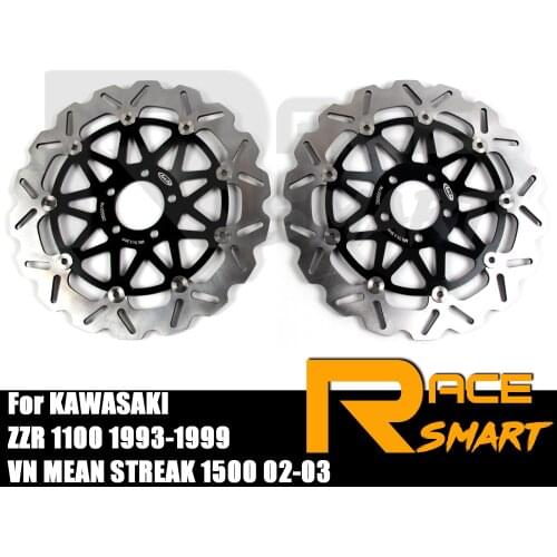 Front Brake Discs For KAWASAKI ZZ1100R 1993-2001 Motorcycle CNC Brake Disk Rotor ZZ1100 R ZZ1100 R 1994 1995 1996 1997 1998 1999