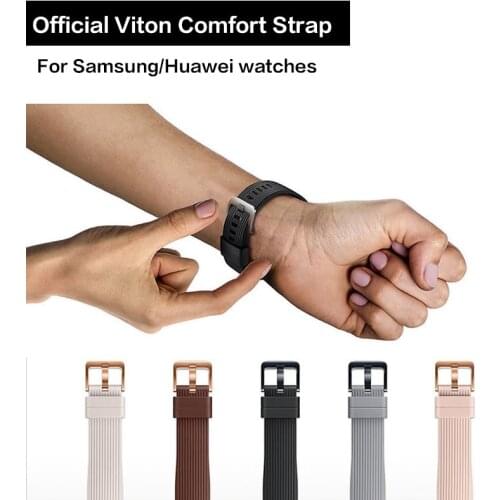 20mm/22mm for Glaxay smart watch3 41/45mm offical silicone for Gear s3 bracelet for Samsung Galaxy watch 42mm 46mm active 2