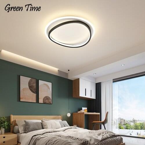 Black&Gold Finished Simple Led Ceiling Lamp For Living room Bedroom Dining room Kitchen Surface Mount Indoor Ceiling Light Lamp