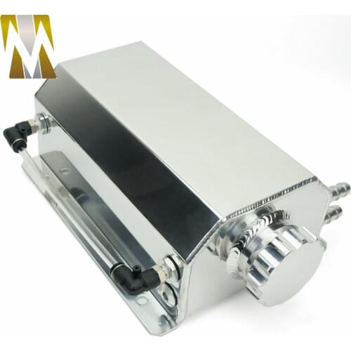 Autoleader 2L Aluminium Cap Water Header Tank Coolant Radiator Overflow Trunk Can Reservoir Kit Recovery Coolant water tank