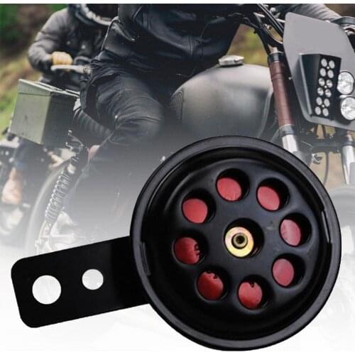 Universal 12V 105db Motorcycle Motorbike Electric Horn Round Loud Speaker Siren
