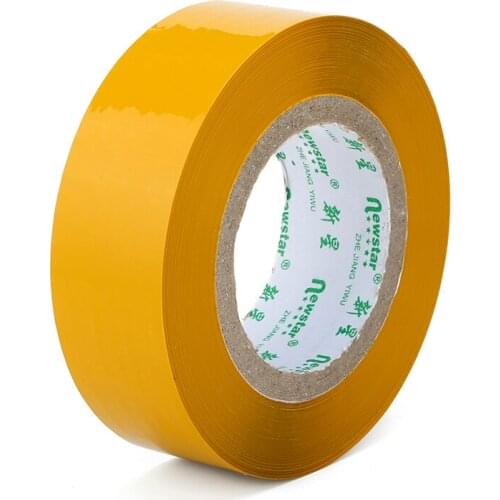 1 Roll 4.4X2.3cm Yellow Adhesive Tape Strong Sticker Film for Sealed Carton Boxes Packing Bags Stickers