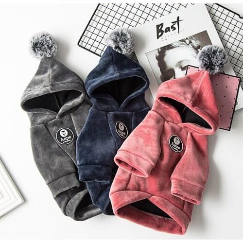 1 Pcs Fashion Pet Dog Winter Warm Clothes Puppy Jumpsuit Hoodie Coat Doggy Apparel