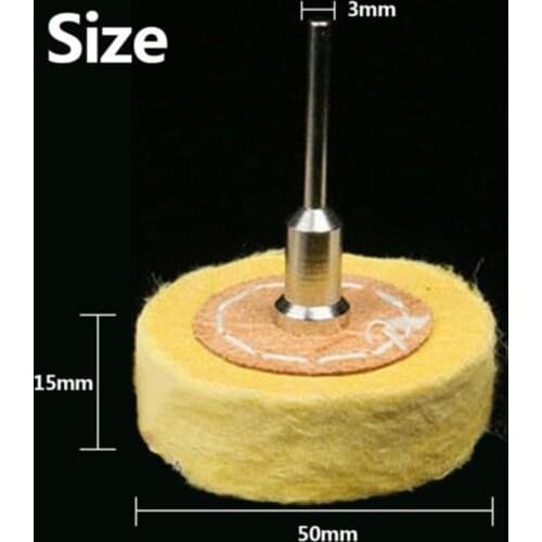 1pc T Style Polish Cloth Wheel Brush Head Grinder Shank Buffing Brush Accessory Rotary Tool Dremel Accessories Shank