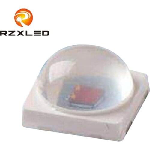 100PCS/Lot Dome With Lens Round ball 3W 700ma LED 3030Package Green520nm Red630nm blue460nm Chip For traffic light