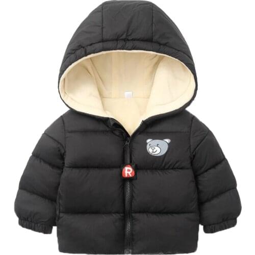2021 Autumn Winter Warm Jackets For Girls Coats For Boys Jackets Baby Girls Jackets Kids Hooded Outerwear Coat Children Clothe