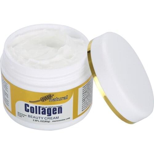 80g Natural Collagen Cream Face Skin Care Hyaluronic Acid Whitening Moisturizing Firming Anti Wrinkle Anti-aging Day Cream