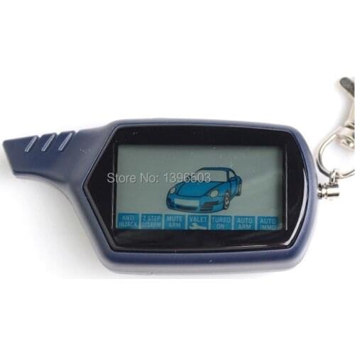 B6 Keychain 2-way LCD Remote Control Key Fob for Russian Version Vehicle Security Two Way Car Alarm System Twage Starline B6