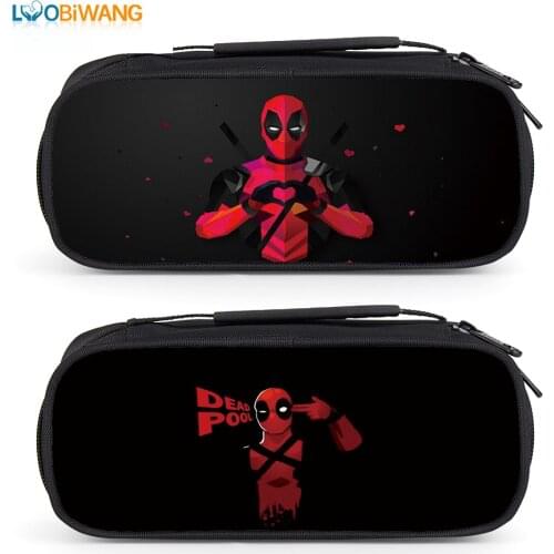 Student Cartoon Pencil Case Anime Deadpool Series School Supplies Birthday Gift Back To School