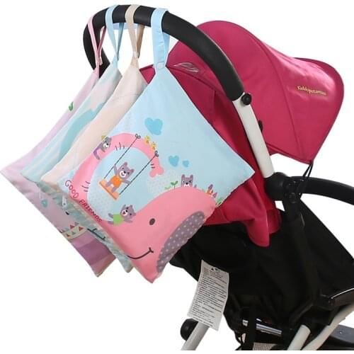 Diaper Storage Bag Waterproof Baby Diaper Storage Bag Baby Cart Storage Hanging Bag Washing Bag Diaper Bag