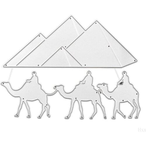 Desert Camel Metal Cutting Dies Stencil DIY Scrapbooking Album Stamp Paper Card Embossing Crafts Decor
